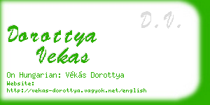 dorottya vekas business card